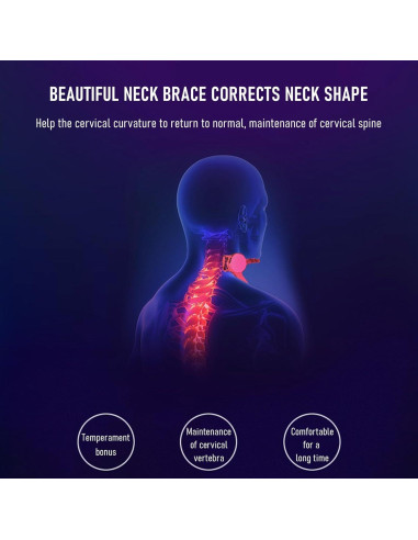 Collar Cervical Ajustable JUAWTYUK para Alivio de Dolor de Cuello