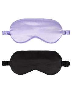 2Pack Máscaras de Sueño de Seda IEKEODI - Antifaz Oscurecedor