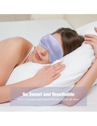 2Pack Máscaras de Sueño de Seda IEKEODI - Antifaz Oscurecedor