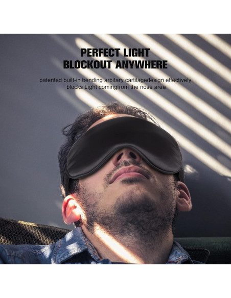 2Pack Máscaras de Sueño de Seda IEKEODI - Antifaz Oscurecedor