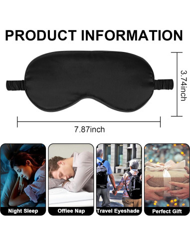 2Pack Máscaras de Sueño de Seda IEKEODI - Antifaz Oscurecedor