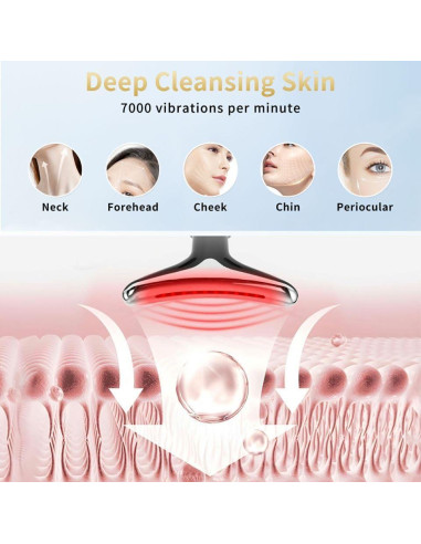 Dispositivo de Belleza Facial Li-Tek TPML-100 con Luz LED 7 Colores