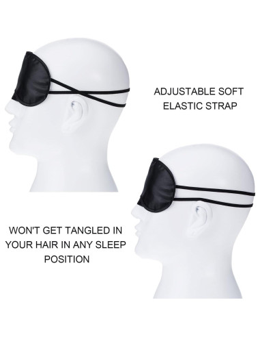 Mudder Máscara de Ojos para Dormir con Almohadilla Nasal - Paquete de 10