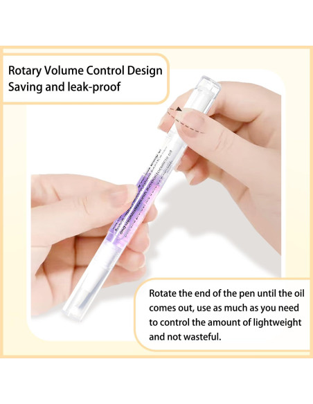 Bolígrafo de Aceite para Cutículas 12 Piezas Cuidado Uñas