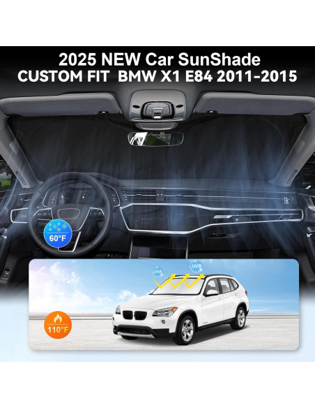 Pantalla Solar Parabrisas BOODANCARS para BMW X1 E84 2011-2015