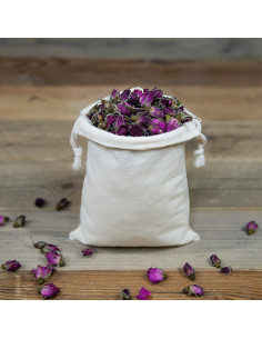 TOPDesign 12 Bolsas Reutilizables de Algodón 15x20 cm Beige 2