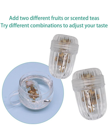 Infusor de Frutas BUXIMN 2 Pcs para Botellas de Boca Ancha