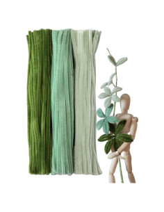 300 Limpiapipas Ombre Verde Claro Harmoso para Manualidades