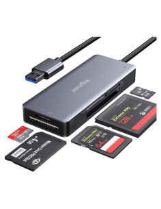 Lector de Tarjetas ZIYUETEK USB 3.0 5 en 1 Compact Flash