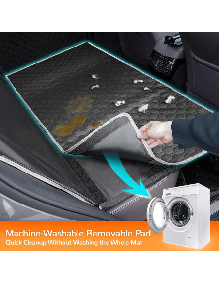 Funda de Asiento para Perros Mancro XL Negra con Base Dura Funda de Asiento para Perros Mancro XL Negra con Base Dura