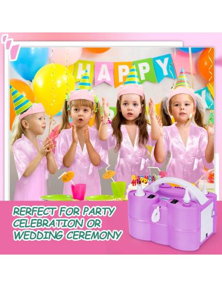 Bomba de Aire Eléctrica AGPtEK 600W 3-en-1 para Globos