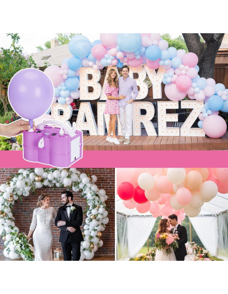 Bomba de Aire Eléctrica AGPtEK 600W 3-en-1 para Globos