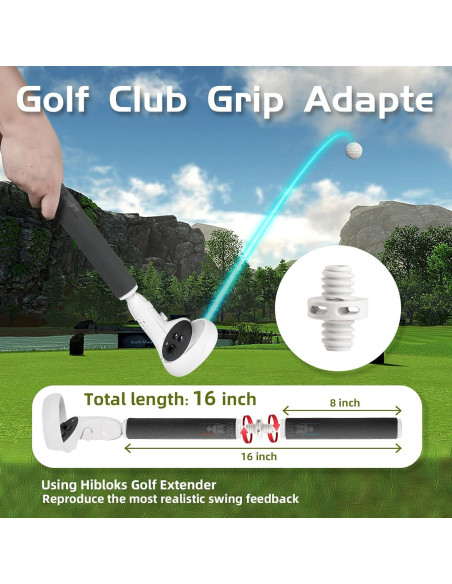 Hibloks Extensiones para Controladores Quest 2 - 21cm, 3 en 1