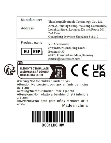 Hibloks Extensiones para Controladores Quest 2 - 21cm, 3 en 1