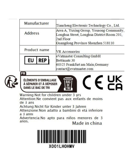 Hibloks Extensiones para Controladores Quest 2 - 21cm, 3 en 1