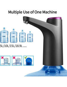 Bomba Automática de Agua Vshinic 5 Galones USB Recargable 2
