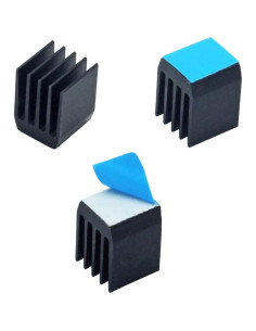 20 Disipadores de Aluminio 9x9x12mm con Cinta Adhesiva Jeteokar 2