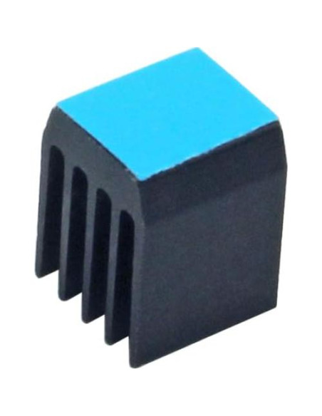 20 Disipadores de Aluminio 9x9x12mm con Cinta Adhesiva Jeteokar