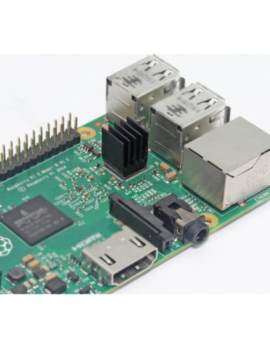 20 Disipadores de Aluminio 9x9x12mm con Cinta Adhesiva Jeteokar