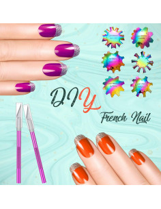 Juego de 13 Herramientas para Uñas Acrílicas Maitys - Cortadores Franceses y Cuchillas 2