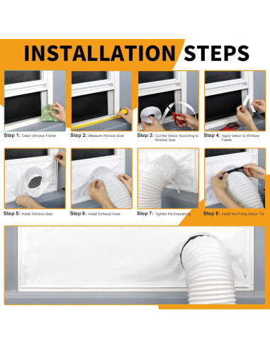 Kit de Sello de Ventana LBG para Aire Acondicionado 10x102cm