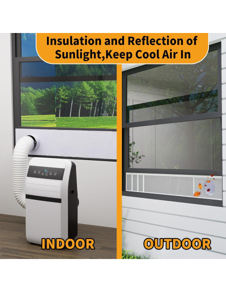 Kit de Sello de Ventana LBG para Aire Acondicionado 10x102cm