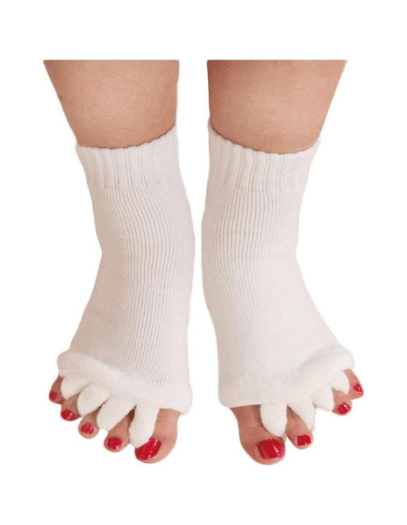 Calcetines Separadores de Dedos de Yoga 2 Pares - Alivio para Juanetes