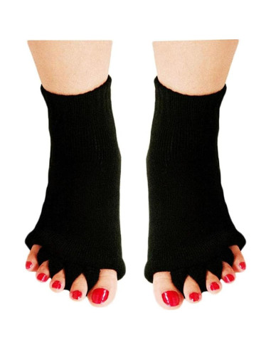 Calcetines Separadores de Dedos de Yoga 2 Pares - Alivio para Juanetes