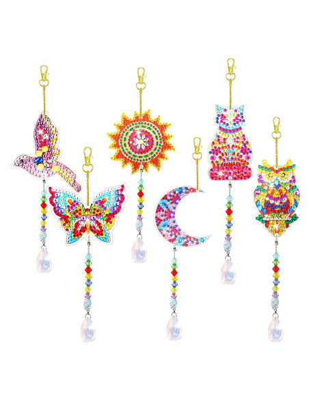 6 Piezas Atrapa Sol de Pintura de Diamante WALACT DIY