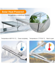 Abridor Automático de Ventana de Invernadero Buycitky 7kg 2