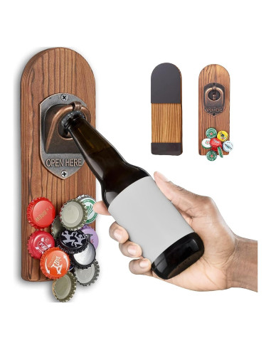 Abrebotellas de Pared LUCYLANKER con Captador Magnético 22.6cm