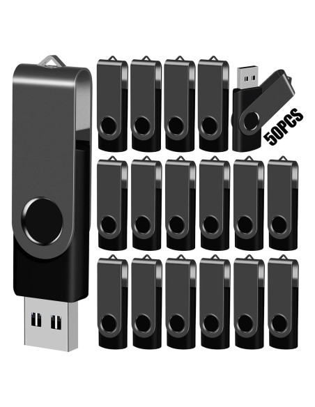 Memoria USB 128MB EASTBULL Paquete de 50 Unidades Negro