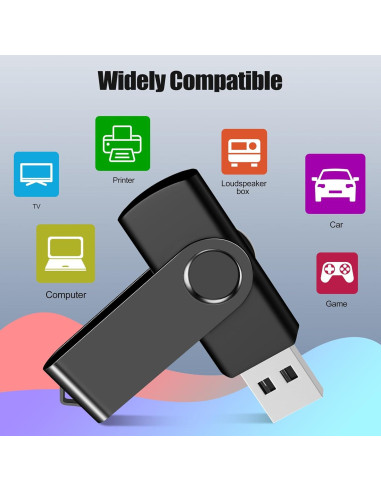 Memoria USB 128MB EASTBULL Paquete de 50 Unidades Negro