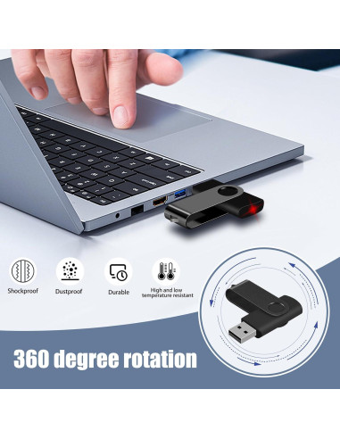 Memoria USB 128MB EASTBULL Paquete de 50 Unidades Negro