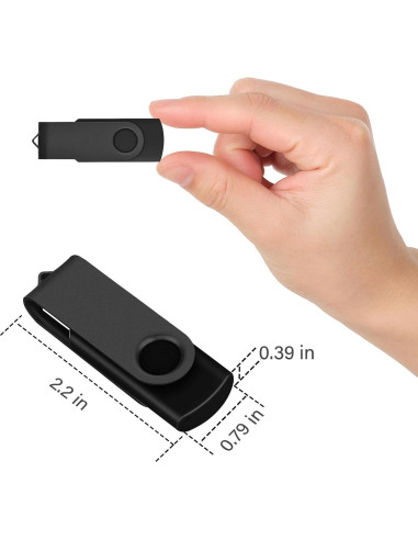 Memoria USB 128MB EASTBULL Paquete de 50 Unidades Negro