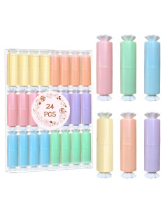 24 Marcadores Resaltadores Kawaii TQQBUU Multicolor Mini