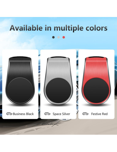 Soporte Magnético para Teléfono Móvil MISPRO 360 Negro+Plata