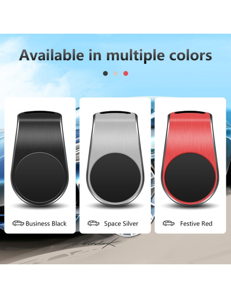 Soporte Magnético para Teléfono Móvil MISPRO 360 Negro+Plata