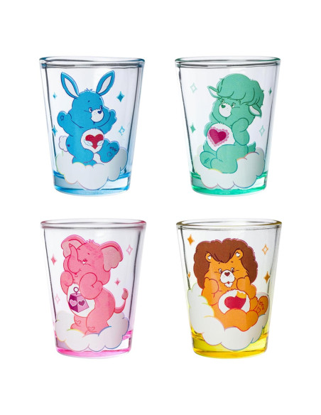Set de 4 Mini Vasos Care Bears Cousins Silver Buffalo 44ml