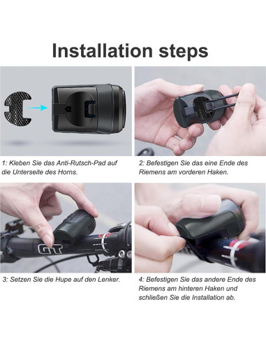 Timbre Eléctrico para Bicicleta Kimairy 125dB Impermeable