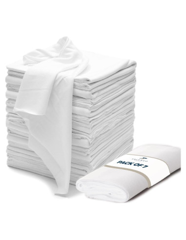 Toallas de Limpieza Valengo - 100% Algodón, Paquete de 7, 43x43cm