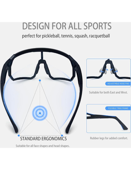 Gafas de Pickleball VeilGlam V21 para Mujeres - Protección UV