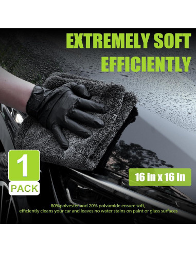 Kit de 2 Toallas de Microfibra TTRCB 1300 GSM Ultra-Absorbentes