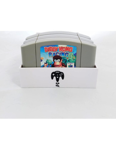Organizador de Juegos Nintendo 64 Collector Craft Blanco