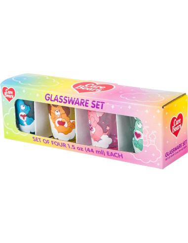 Set de 4 Mini Vasos Care Bears Cousins Silver Buffalo 44ml