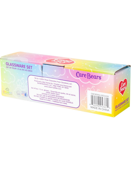 Set de 4 Mini Vasos Care Bears Cousins Silver Buffalo 44ml