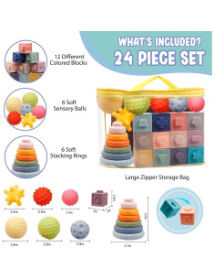 Juguetes Montessori Plunack 3 en 1 para Bebés 6-12 Meses 2