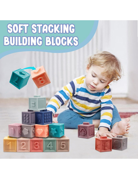 Juguetes Montessori Plunack 3 en 1 para Bebés 6-12 Meses