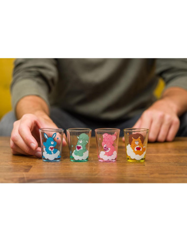 Set de 4 Mini Vasos Care Bears Cousins Silver Buffalo 44ml