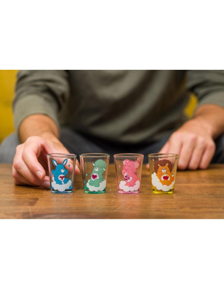 Set de 4 Mini Vasos Care Bears Cousins Silver Buffalo 44ml